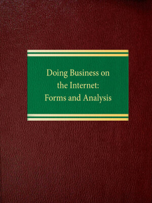 cover image of Doing Business on the Internet: Forms and Analysis